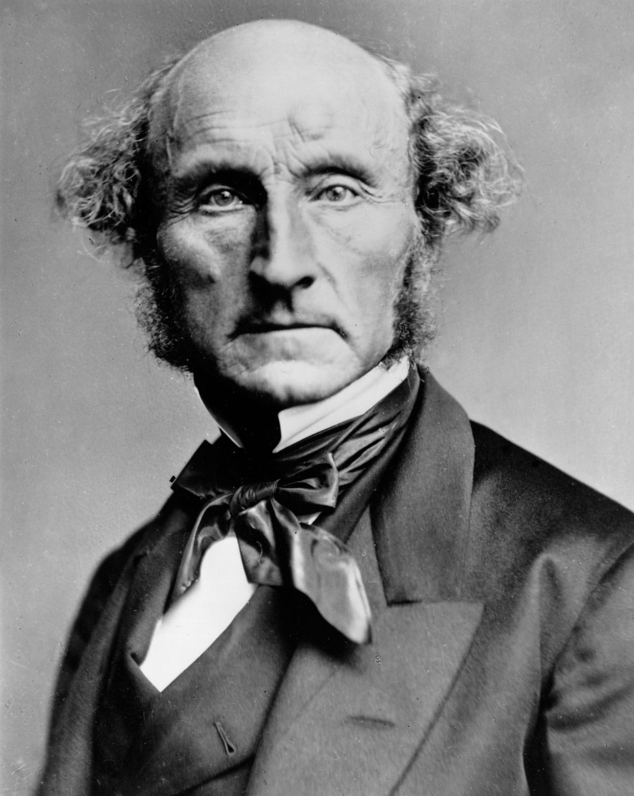 Retrato fotográfico de John Stuart Mill por volta de 1870