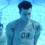 pool, water, men, nature, underwater, holding breath, training, floating, standing, exercise, blue exercise, blue training